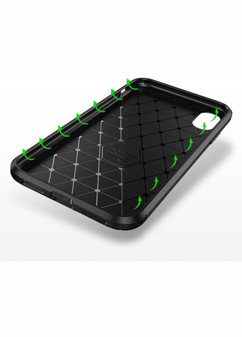Чехол-накладка TPU Carbon Fiber 1,5mm Case Apple iPhone X/XS Coffee Toto (301471947)