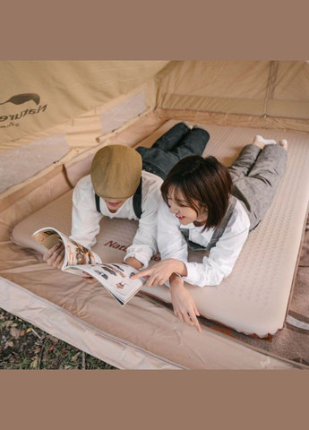 Матрац самонадувний 6 см подвійний NH21FCD11, бежевий Naturehike (353504820)