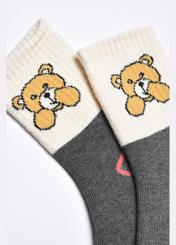 Носки детские махровые для девочки серого цвета Let's Shop (304251754)