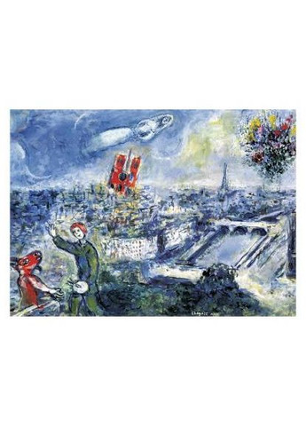 Пазл Вид на Париж, Марк Шагал, 1000 элементов () Eurographics 6000-0850 (328394221)