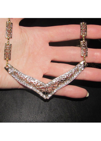Ажурное колье в стразах, 9408-1 No Brand (350936885)