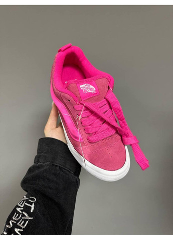 Рожеві Осінні кеди чоловічі vans knu skool acid pink ванс кну скул No Brand