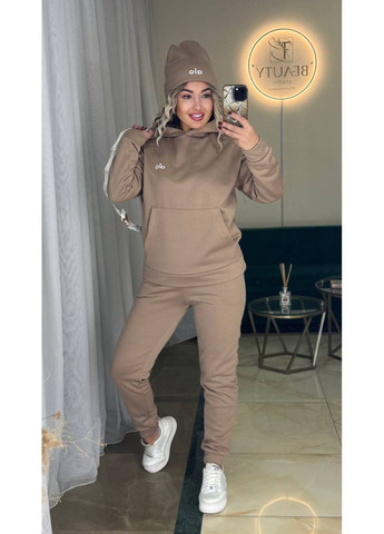 Костюм OLA трійка теплий,трьохнитка на флісі люкс,худі,штани та шапка Україна (366266776)