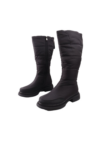 сапоги женские черные балоновые на платформе Meglias