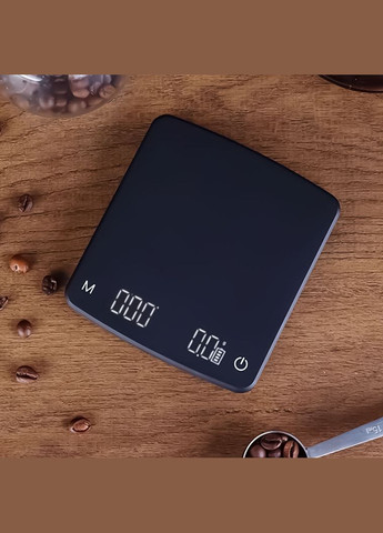Акумуляторные кофейные весы Zally Coffee Drip Scale R20-A (2 кг/ 0.1 г) No Brand (302974810)