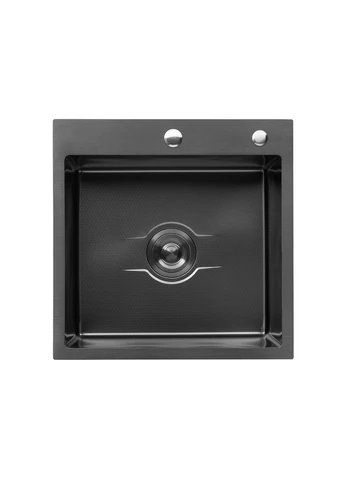 Комплект кухонная мойка Derby-5050HM PVD + смеситель Edelstahl Klassisch-SCH035PVD + дозатор Spender-026 Kroner (392903983)