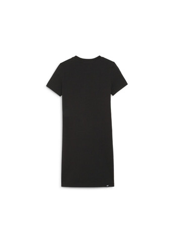 Чёрное детское платье ess+ blossom girls' dress Puma (282838269)