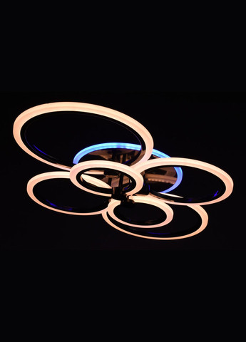 Люстра светодиодная потолочная LED светильник для квартиры на потолок лэд с пультом 27763 Черный 11х57х77 см. Sunnysky (364490816)