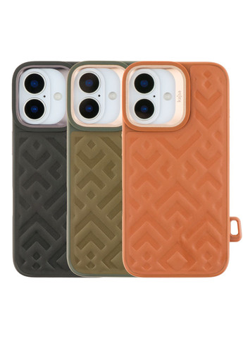 Чехол Briquette Collection Rhombus with MagSafe для iPhone 16 Цвет Blue Kajsa Apple iPhone 16 2024 (335874620)
