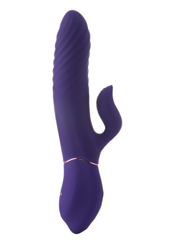 Подвійний вібратор-кролик Vibes of Love з функцією підігріву, фіолетовий Dreamtoys (327873437)