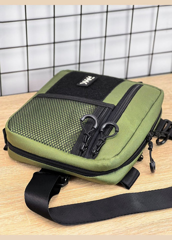 Сумка трансформер 3в1 2.0 (сумка через плече, нагрудна - слінг, бананка) для чоловіків та жінок, Хакі Famk (328294835)