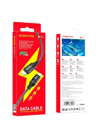 Кабель PD charging data cable for iP Black (6931474750907) Borofone BX56 Delightful (361346786)