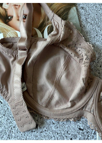 Пудровий комфортний бюстгальтер без поролону пудровий Lanny Mode