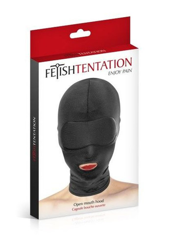 Капюшон для БДСМ с открытым ртом Open Mouth Hood Fetish Tentation (300099269)