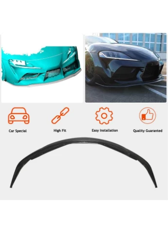 Накладка на передній бампер Lip V1 (Карбон) для Supra 2019- рр Toyota (392156830)