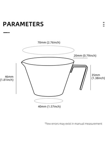 Сливочник двойной 100 мл. MHW-3Bomber, Джаг для эспрессо Белый (R-G5147W-VS) No Brand (303974738)