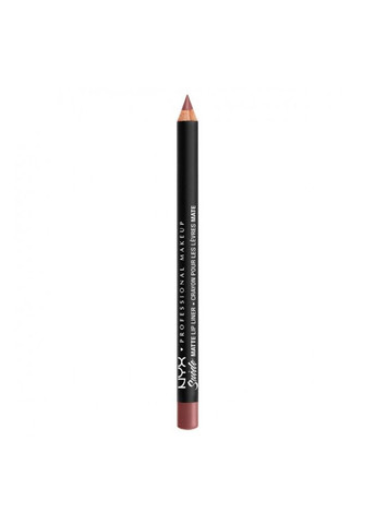 Матовый карандаш для губ Suede Matte Lip Liner 1 г Whipped Caviar (SMLL25) NYX Professional Makeup (279363940)
