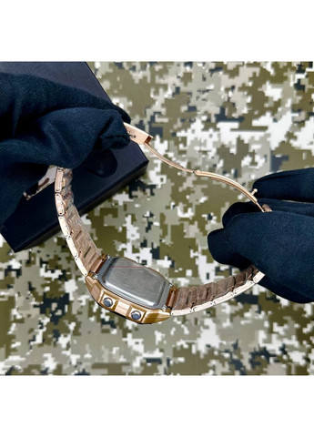 Наручний годинник Тризуб Розове Золото для чоловіків і жінок з будильником та календарем ProDobro (367267786)