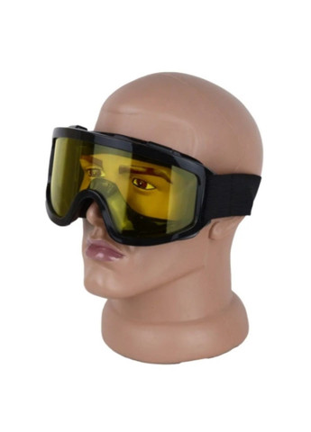 Окуляри для лижників, для велосипедистів і для мотоциклістів Жовта лінза (МГ-1001-54) No Brand (370866925)