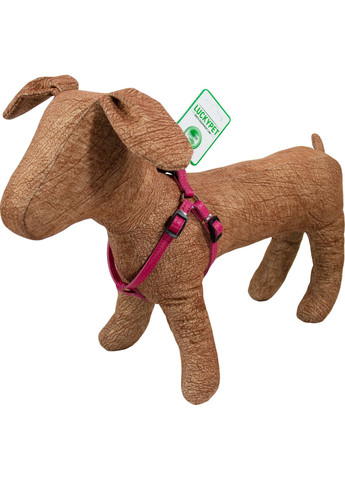 Нагрудник шкіряний подвійний 1.0/23-30 Рожевий (4820224217673) Lucky Pet (279569226)