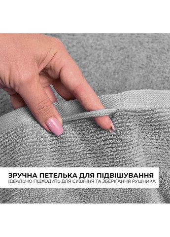 Полотенце махровое 100х150 см пл 600 г/м2 банное для тела и сауны натуральный серый хлопок IDEIA серый