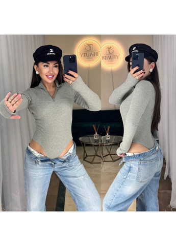 Стильный женский боди с рубчиком на флисе Україна (361856407)