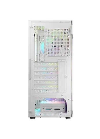 Корпус PORTOS MESH+GLASS ARGB fans 4x120mm WHITE без БЖ ATX Logic Concept (380256672)