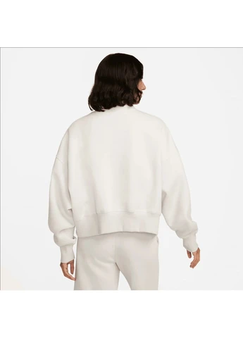 Свитшот женский Nsw Phoenix Fleece Beige Nike (365962506)