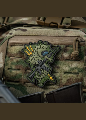 Нашивка Морський коник (PVC) олива M-TAC (315047662)