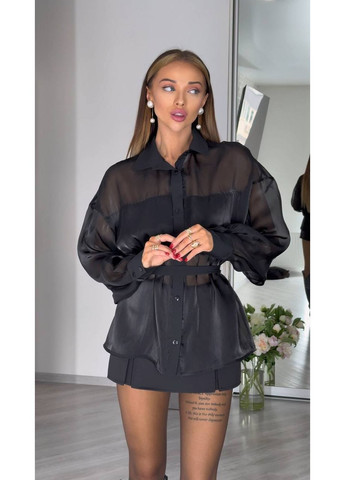 Чёрная блуза в стиле зара No Brand