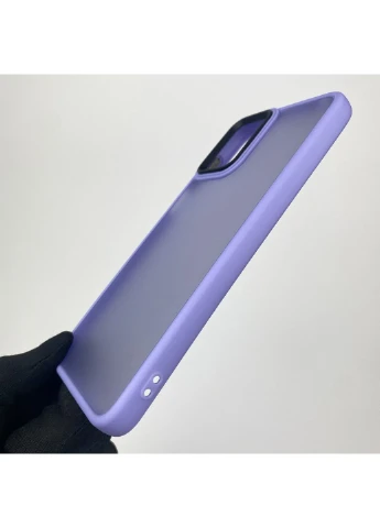 Чохол для Moto G13 PAWV0015 протиударний матовий напівпрозорий з високими бортами на моторола г13 бузковий Motorola (366022315)
