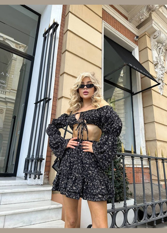 Жіночий костюм топ+спідниця Україна (325408484)