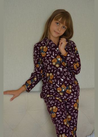 Бордова зимня пижама кофта + брюки SNS