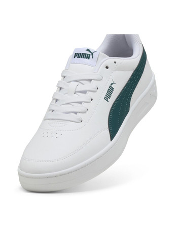 Белые всесезонные кеды court classic clean sneakers unisex Puma