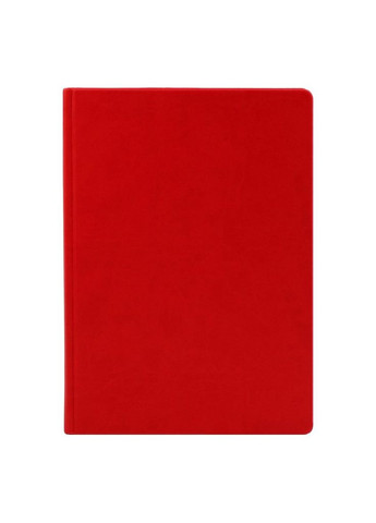 Записная книжка А4, 128 листов, кремовая бумага, клетка, обложка искусственная кожа красная Фабрика Поліграфіст (281999704)
