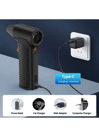 Ручной турбовентилятор CFG-1 заряжаемый для чистки компьютера автомобиля мебели No Brand (362946986)