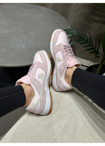 Кросівки Nike Light Soft Pink No Brand SB Dunk Low Teddy Bear світло-рожеві демісезони (365795423)