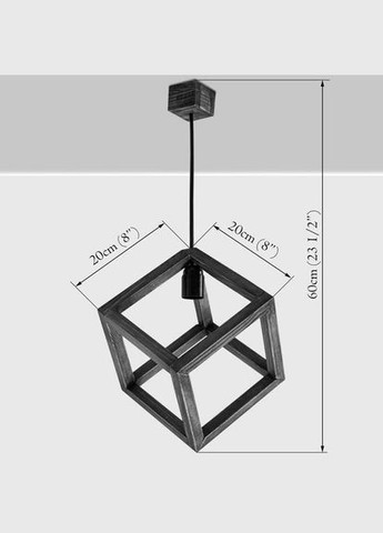 Подвесной светильник из дерева Кабора венге (ЛЮС-002612) No Brand (328081263)