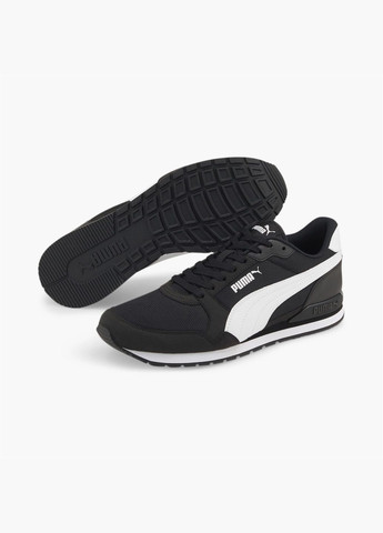 Черные всесезонные кроссовки st runner v3 mesh black 384640-01 Puma