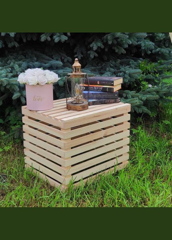 Столик до шезлонга, стіл садовий терасний дерев'яний No Brand (316256928)