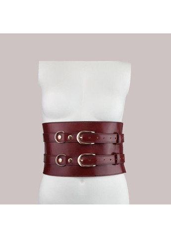 Шкіряний пояс для бондажу Wine Red Waist Cuff, L Size Liebe Seele (345708486)