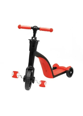 Дитячий самокат трансформер біговіл з кошиком Best Scooter 3 в 1 для дітей від 3 до 8 років триколісний самока Digital (379898969)