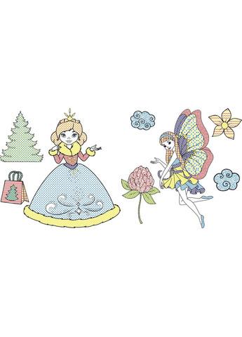 Принцессы и феи. Водные раскраски Кристал Бук F00023061 (352691073)