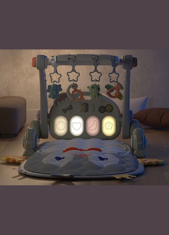 Игровой музыкальный коврик с пианино трансформер в ходунки-каталку арт.5190 No Brand (322295642)