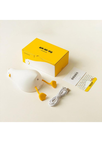 Силіконовий світильник нічник Втомлена Качка з вбудованим акумулятором No Brand (362452895)