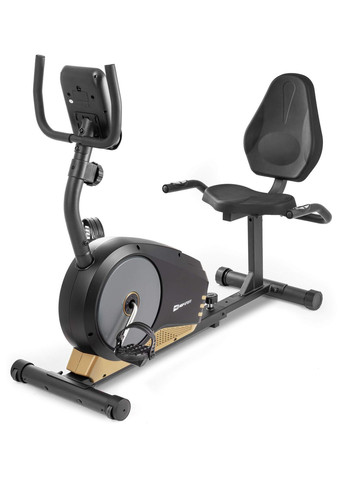 Горизонтальний велотренажер HS-040L Root чорно-золотистий - model 2020 Hop-Sport (361952205)