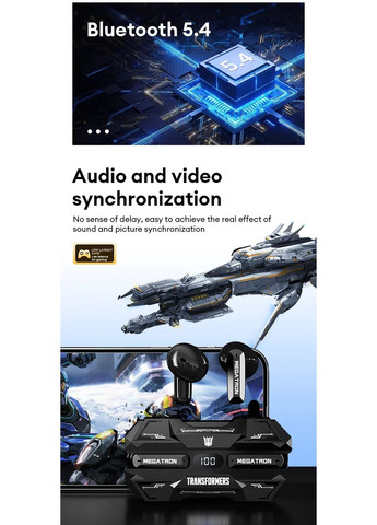 Беспроводные наушники Transformers TF-T51 BumbleBee, Yellow Hasbro (347607043)