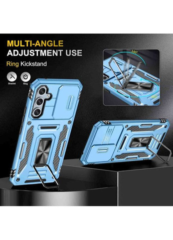 Ударостійкий чохол Camshield Army Ring для Samsung Galaxy A54 5G Блакитний Epik (372499435)