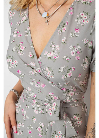 Серое сарафан с цветочным принтом,, 241r161 Ager