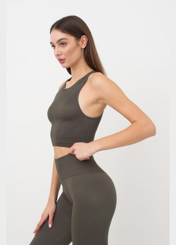 Топ жіночій безшовний на широких бретелях в рубчик Giulia HALTER TOP RIB (296470301)